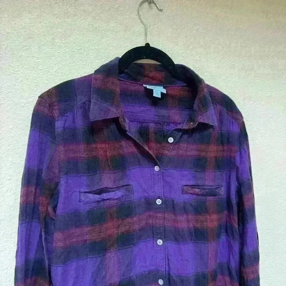 C&C California plaid cotton button up - Picture 5 of 7